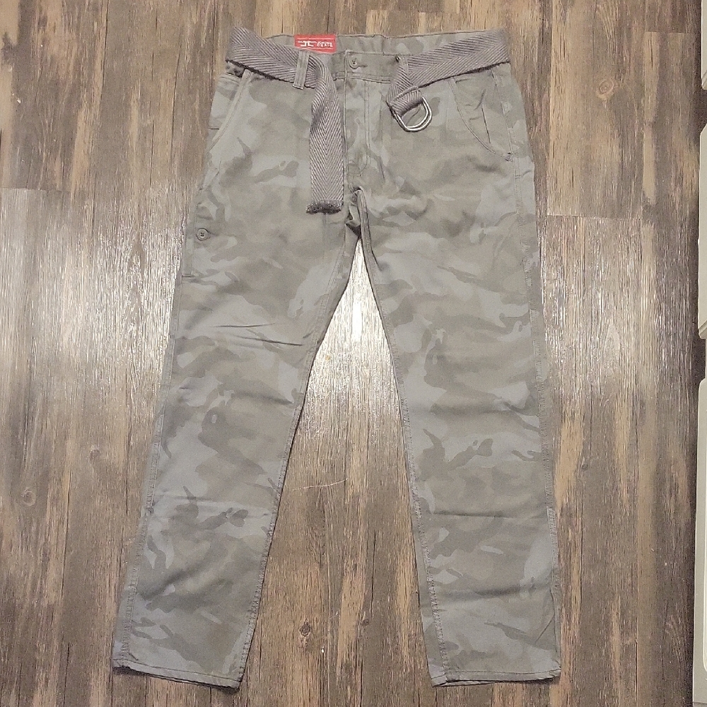 Jordan Craig Gray Camouflage Cargo Pants